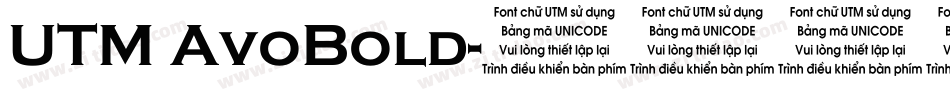 UTM AvoBold字体转换